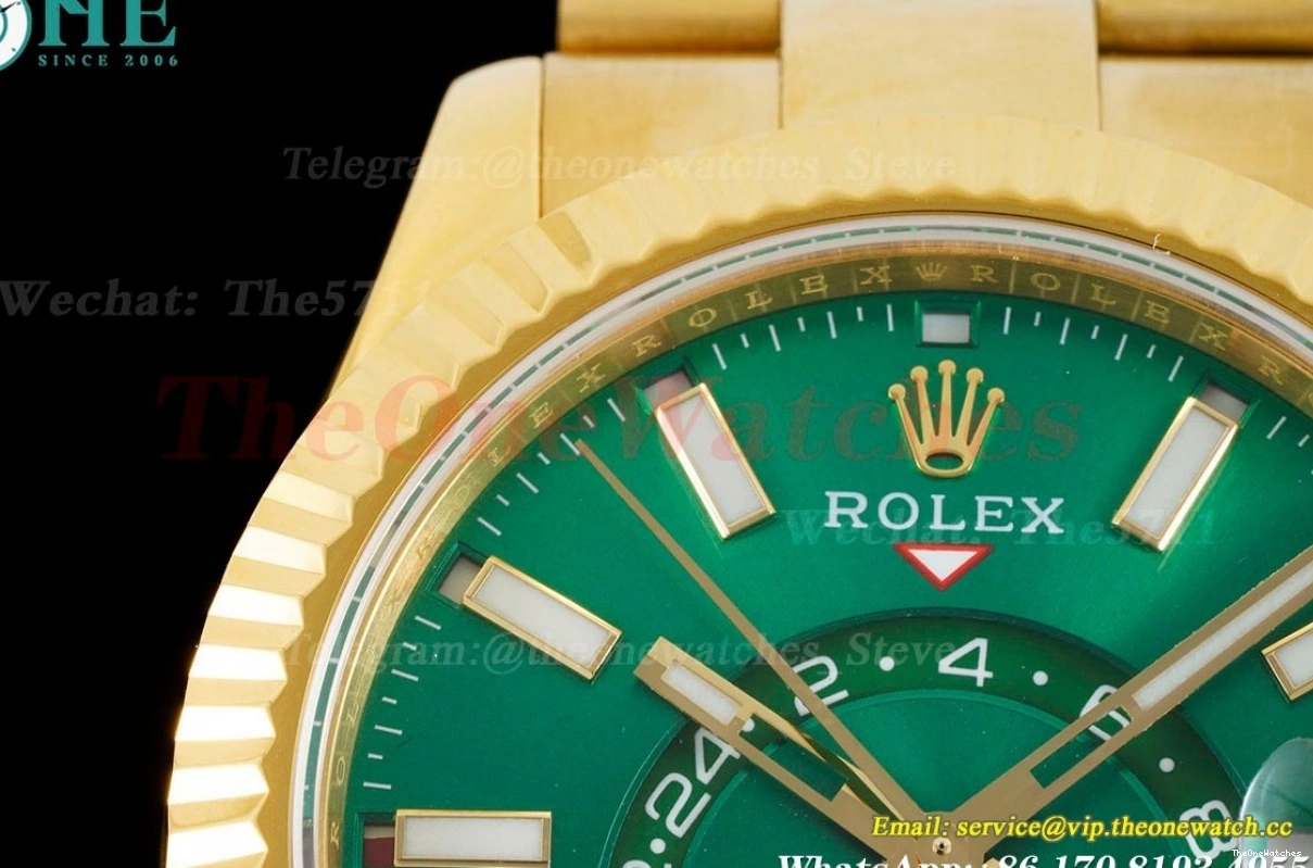 Dial A9001 SkyDweller 42mm Green JWF YG YG 0211